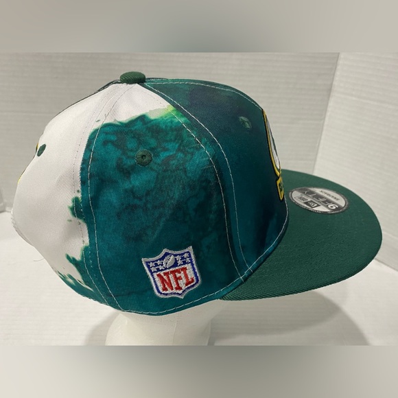 Green Bay Packers New Era 9FIFTY NFL 2022 Sideline Ink Dye Snapback Hat Cap - Picture 6 of 8